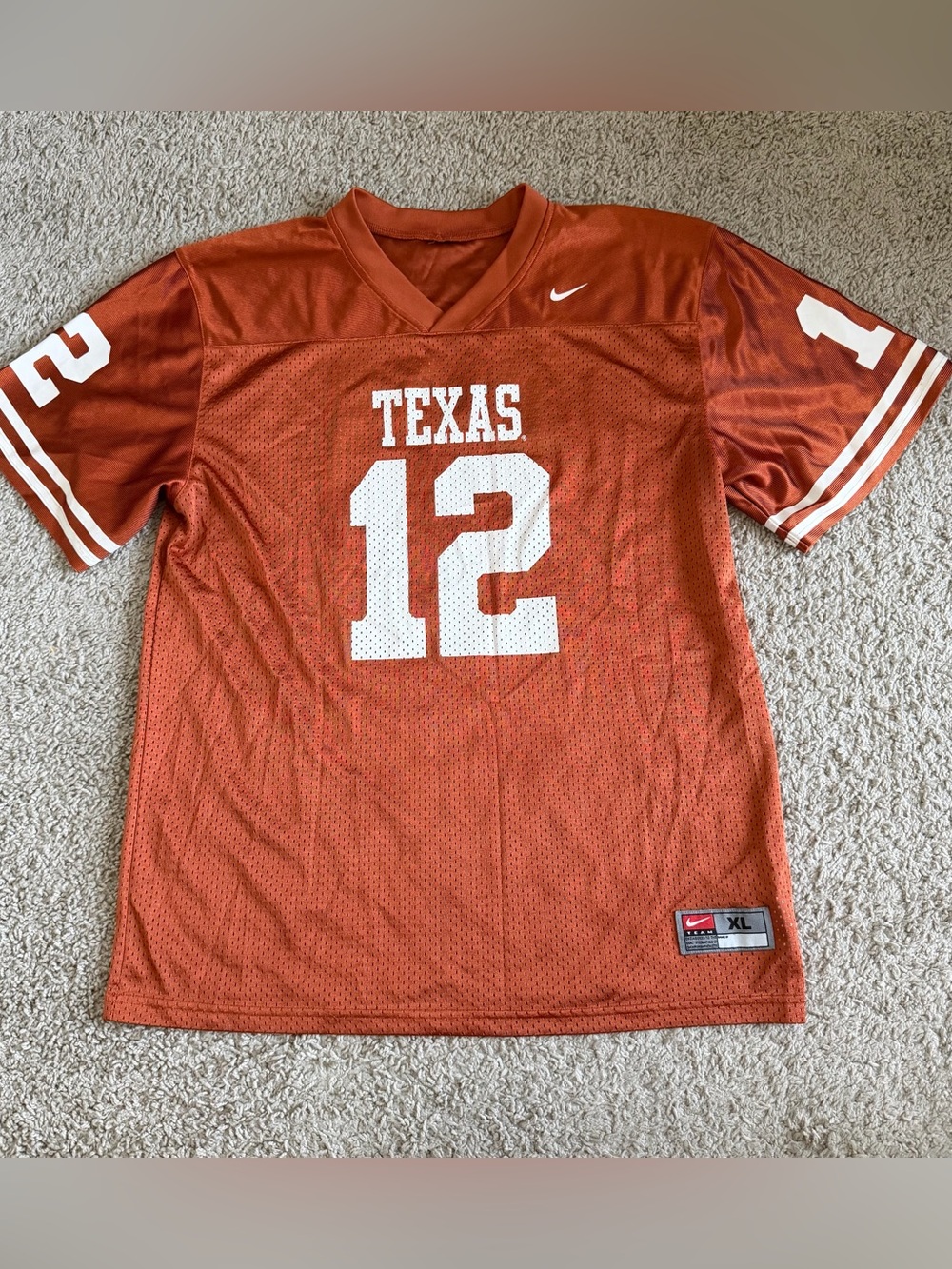 Nike University of Texas Longhorns 12 Short Sleeve Jersey